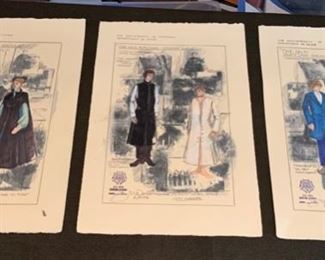 The University of Michigan Department of Dance "The Old Burying Ground" costume renderings