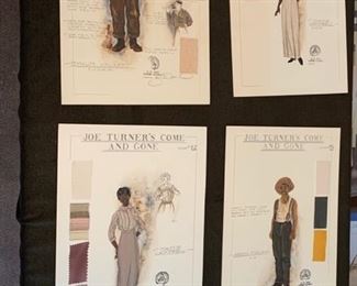 Joe Turner's Come and Gone costume renderings
