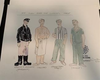 One Flew Over the Cuckoo's Nest theater play costume renderings