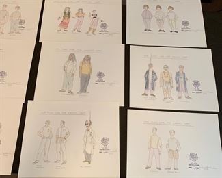 One Flew Over the Cuckoo's Nest theater play costume renderings