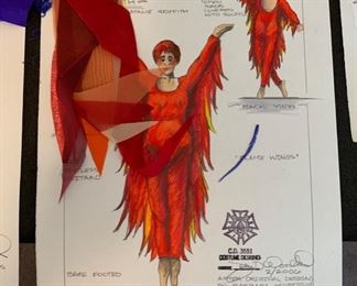 The 7 Deadly Sins presented by The University of Michigan Department of Dance costume renderings