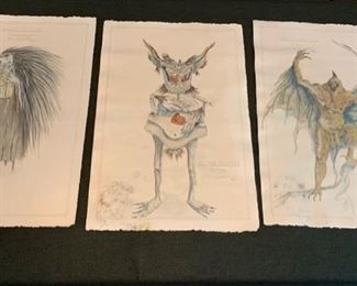 Doctor Faustus theater play costume renderings