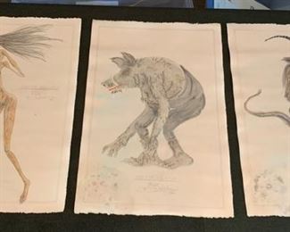 Doctor Faustus theater play costume renderings