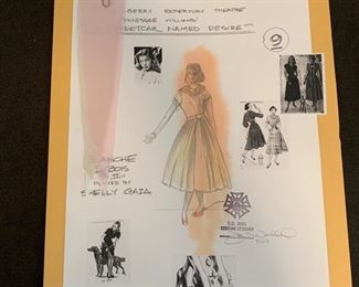 A Streetcar Named Desire presented by The Hilberry Repertory Theatre costume renderings
