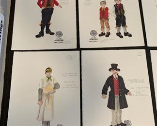 An Enemy of the People theater play costume renderings