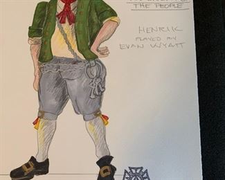 An Enemy of the People theater play costume renderings