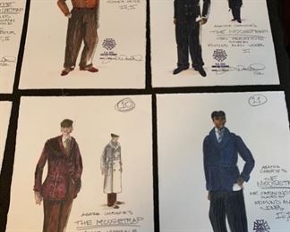 Agatha Christie's The Mousetrap theater play costume renderings