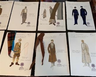 The Tempest costume renderings