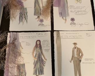 The Tempest costume renderings