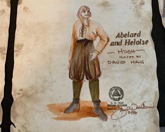 Abelard and Heloise presented by The Hilberry Repertory Theatre costume renderings