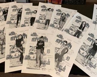 Detroit presented by The Hilberry Repertory Theatre costume renderings