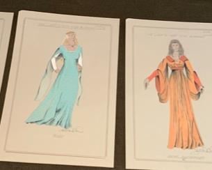 The Lady's Not for Burning theater play costume renderings