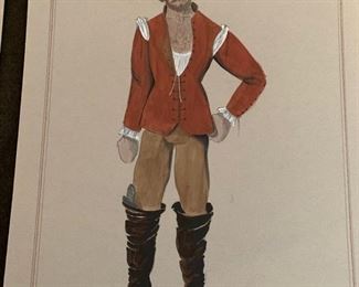 The Lady's Not for Burning theater play costume renderings