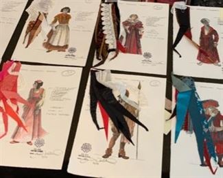 Compleat Female Stage Beauty presented by The Hilberry Repertory Theatre costume renderings