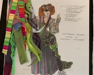 Compleat Female Stage Beauty presented by The Hilberry Repertory Theatre costume renderings