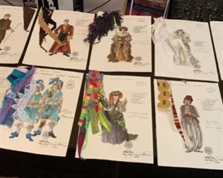 Compleat Female Stage Beauty presented by The Hilberry Repertory Theatre costume renderings