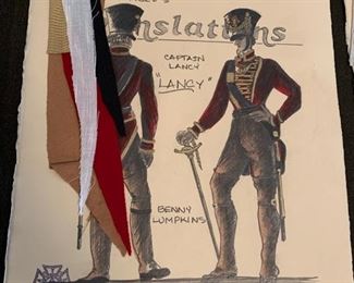 Brian Friel's "Translations" presented by the Hilberry Repertory Theatre costume renderings