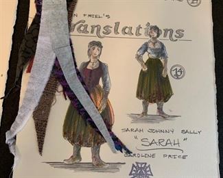 Brian Friel's "Translations" presented by the Hilberry Repertory Theatre costume renderings