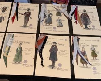 Brian Friel's "Translations" presented by the Hilberry Repertory Theatre costume renderings