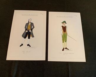 The Would Be Gentlemen theater play costume renderings