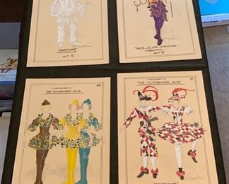 Tchaikovsky's "The Nutcracker Suite" costume renderings