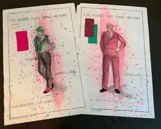 I've Heard That Song Before theater play costume renderings