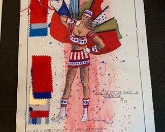 I've Heard That Song Before theater play costume renderings