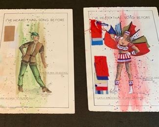 I've Heard That Song Before theater play costume renderings