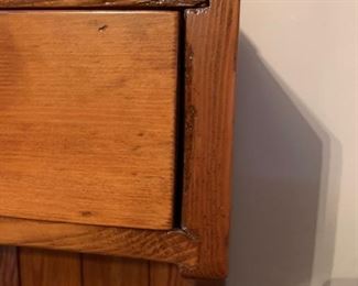 Gorgeous restored antique Shaker dry sink / kitchen hutch, handmade 1800s. This stunning piece measures 60" tall, 18" deep and 39" wide. 