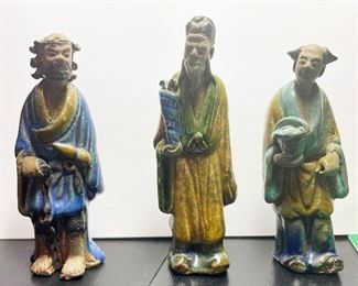 Group 30- Antique Mudman figures 3-1/2 inches tall