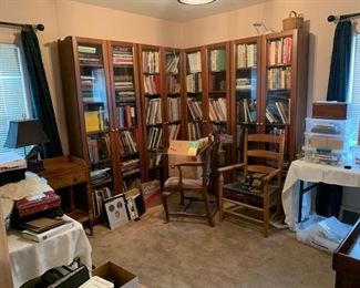 Book cases- 4 separate units have been sold. Many books still available.