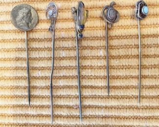 Beautiful antique stick pins