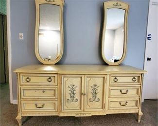 French Provincial Mirrored Dresser