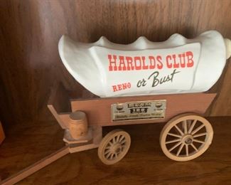 Jim Beam Harolds Club Covered Wagon bottle
