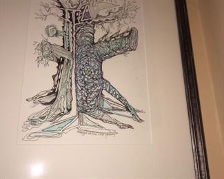 Tree of Life pencil sketch, clarksville artist