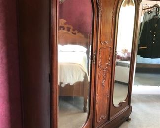 Antique French knock down armoire 