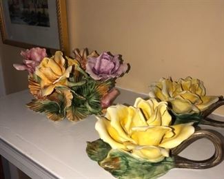 English bone china porcelain roses