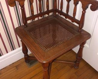 antique 1800’s corner chair