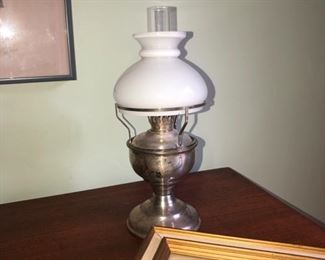 Miniature antique oil lamp 