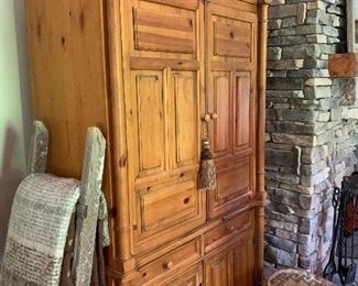 Broyhill Knotty Pine Armoire