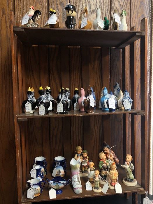 Collections: pie birds, salt and pepper shakers, Hummels and more