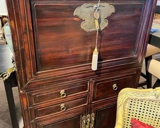Antique Asian rosewood chest