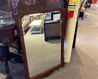 Chippendale mahogany mirror. $150 firm with no further discount