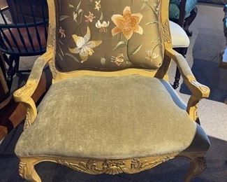 Paul Robert large French Bergere chairs