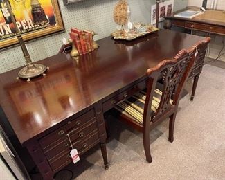 A beautiful antique reproduction of George Washington's desk in solid mahogany. Don't miss this one! It will be 50% off if available on Sunday.