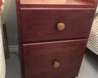 Ethan Allen rolling small file draw, or nightstand 15.5w x 18h x 25.5d.  $100