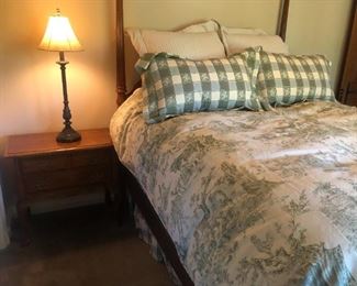 Two bedside tables with tall lamps set $200 each