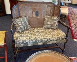 Cane Back Settee