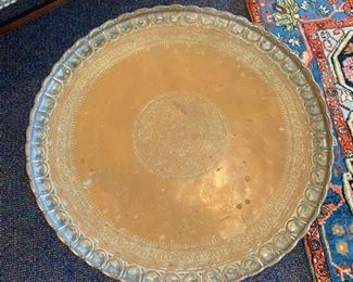 Vintage Brass tray Table