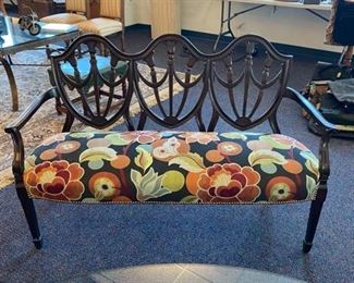 Antique Hepplewhite Style Settee